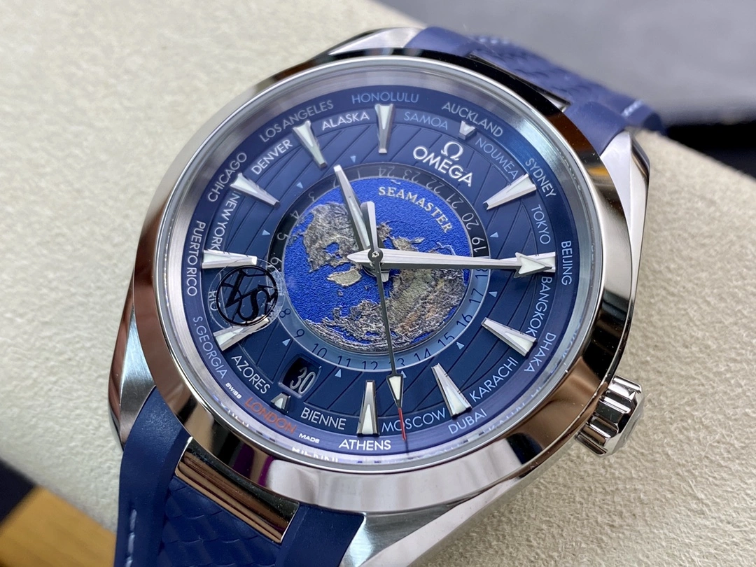 ModernLook CBD Factory Omega Seamaster Aqua Terra Worldtimer 43mm Blue Dial (220.12.43.22.03.001) 1:1 Super Clone – DD8938 Movement 239